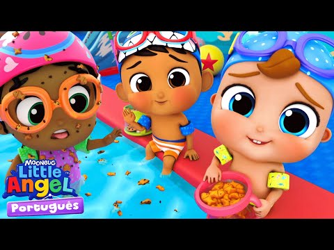 ⭐ NOVO ⭐ Aprendendo bons modos na Piscina 🤽‍♀️ Little Angel Brasil | Músicas Infantis em Português