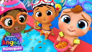 ⭐ NOVO ⭐ Aprendendo bons modos na Piscina 🤽‍♀️ Little Angel Brasil | Músicas Infantis em Português