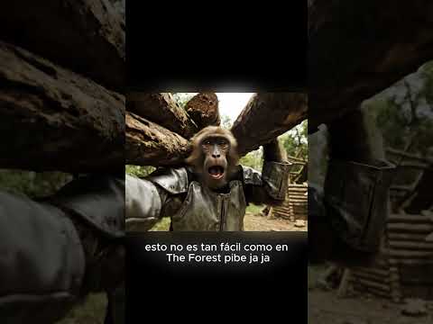 Casita en el Bosque🐯🐵 #ia #humor #veo3 #funny #mono #feedshorts #fyp #shorts
