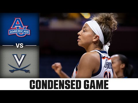 American vs. Virginia Condensed Game | 2024-25 ACC Women’s Basketball