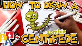 How To Draw A Funny Zombie Centipede