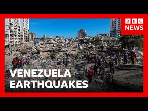 At least 1,450 killed in Venezuela earthquakes as rescue teams' hopes fading | BBC News