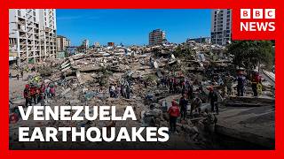 YouTube video thumbnail: At Least 1,450 Killed in Venezuela Earthquakes as Rescue Teams' Hopes Fading