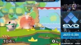 SSBM evo 2014 C9 Mango (fox) vs. CRS HungryBox (jiggypuff) (Grand Finals) smash melee