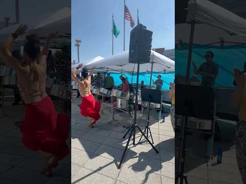 African vibe at Bellevue city hall plaza WA