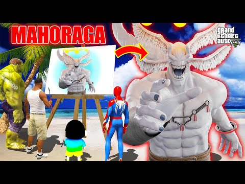 GTA 5 | GTA5 BUT WHATEVER MAHORAGA GOJO, SHINCHAN FRANKLIN & IRONMAN CHOP DRAWS COMES TO REAL LIFE