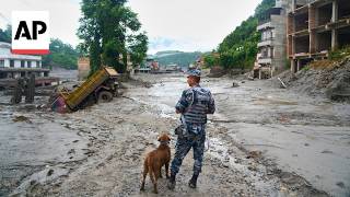 YouTube video thumbnail: Rescuers Search for Hundreds Missing After Floods in Nepal-China Border