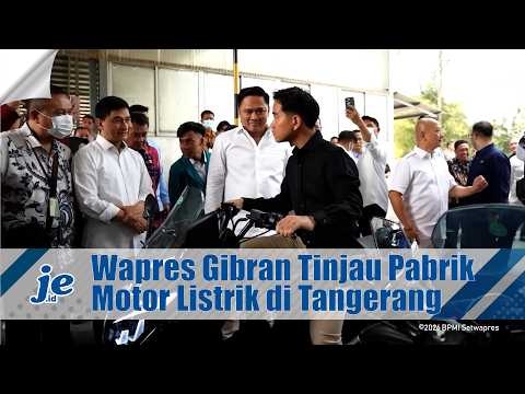 Tinjau Pabrik Motor Listrik, Wapres Tekankan Pentingnya Link and Match Pendidikan dan Industri