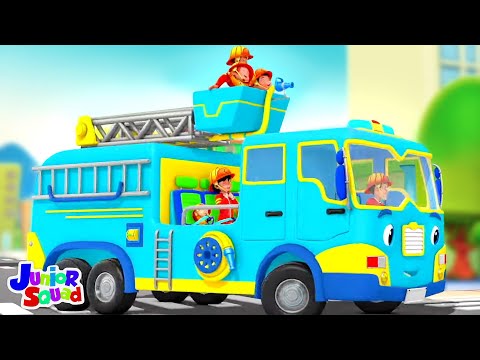 Wheels On The Firetruck, Emergency Vehicle Song for Kids