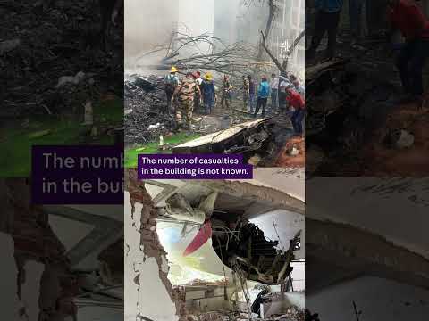 Wreckage of Air India plane