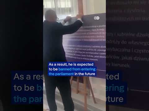 Far-right politician destroys LGBTQ exhibition in Polish Parliament | DW News