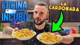 Cucino la Carbonara in America con la Pancetta "non odiatemi"