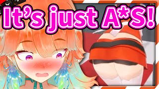 After 4 Years Kiara just Realized How LEWD Her Outfit Is IRL 【Takanash