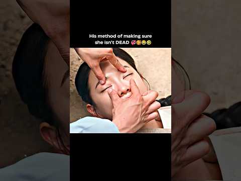 His method of making sure she isn't dead 🤣 l Moon River #kdrama #moonriver #funny #trending #viral