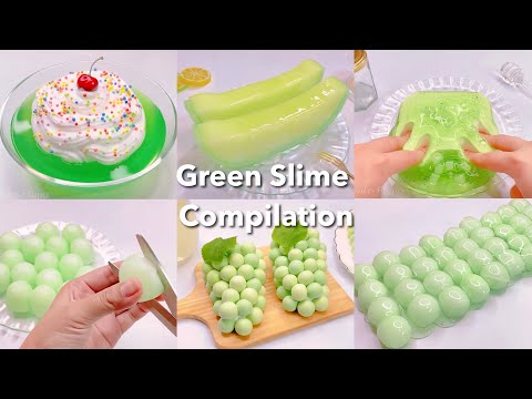 【ASMR】🍈グリーンスライムまとめ🥝【音フェチ】Green Slime Compilation