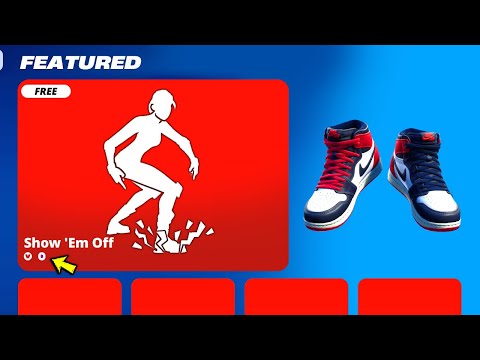 *NEW* Show 'Em Off FREE Emote in The Fortnite Item Shop (Full Showcase) X NIKE KICKS