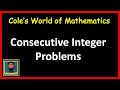 Consecutive Integers and Expressions