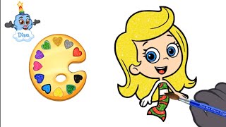 Bubble Guppies ☆ Coloring Video for Kids ☆ Learn Colors and Nursery Rhymes Songs