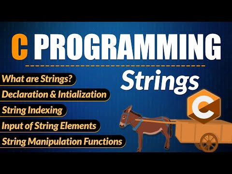 C Programming Tutorial #10 | Strings in C | Input & Accessing String Elements | String Manipulation