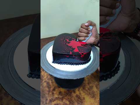 Yummy Chocolate Heart Shape Cake #youtubeshorts #cake #shortvideo #trending #chocolateheartcake