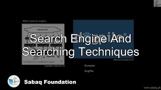 Search Engine and Searching techniques