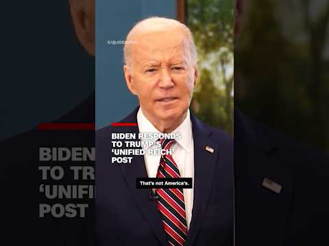 See Biden reaction to Trump's 'unified Reich' video