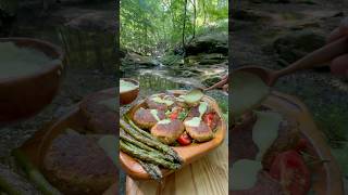 Doğal Taş Üzerinde Balık Köftesi 🐟 - cooking fish meatballs on natural stone