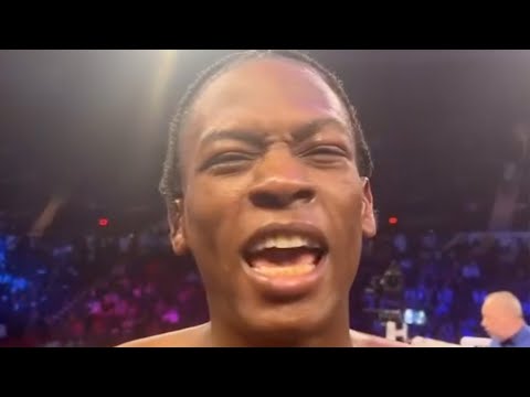 Keon Davis CELEBRATES with Keyshawn Davis IMMEDIATELY AFTER WINNING Pro Debut