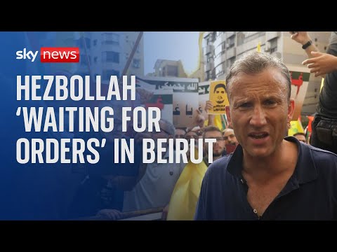 Israel-Hamas war: 'Hezbollah fighters waiting for orders' in Beirut