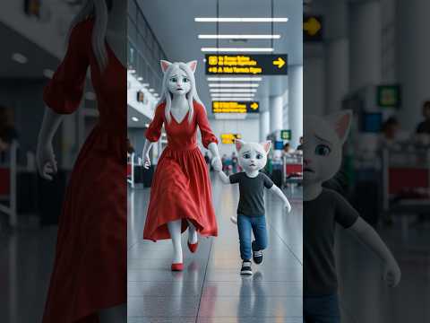 🐾 القط المياو في أول رحلة طيران له ✈️😲 | مغامرة مضحكة وكيوت #مياو #cat #ai #viral