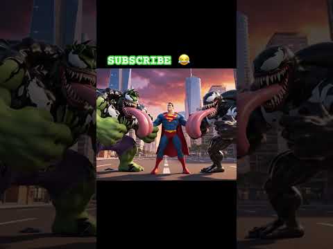 HULK VS VENOM #youtubeshorts #funnycartoo #animatedcartoon #viral #hulk #cartton #supermen #hulk