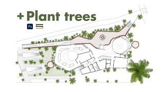 Planting trees with Photoshop (Rải cây Mặt Bằng Kiến Trúc với Photoshop)