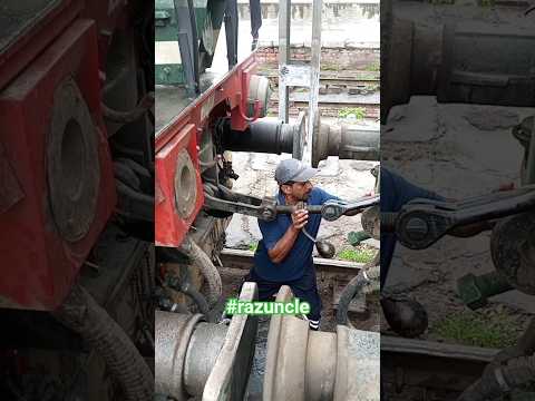 very hard and risky job #railway #railwaycontent #train #automobile #railvlogger  #uk #usa