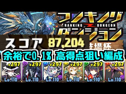 【パズドラ】絶闘技場杯 87204点 余裕で0.1%！ 〇〇の速さで差をつけよう！！ 高得点狙いにめっちゃオススメ！！(固定コメント欄に追記あります)