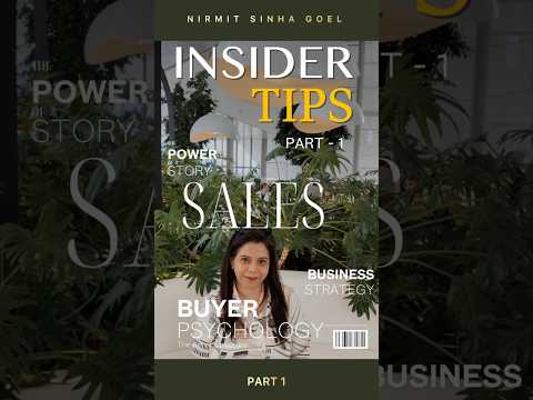 How to be an expert in sales