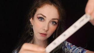 ASMR Choosing Your New Face (measuring, tracing)