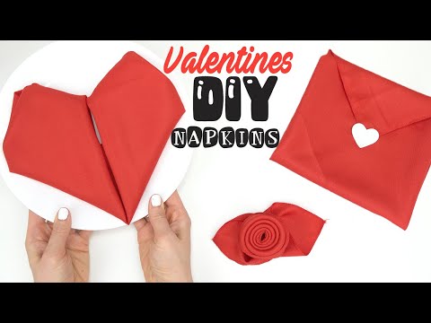 Valentines Day DIY Napkin Folding Table Creations!...