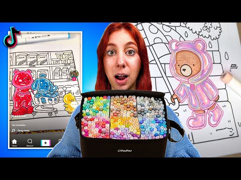 El libro para COLOREAR más VIRAL con técnicas VIRALES 🎨 (Bobbie goods)