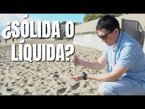 ¿Es la Arena Sólida o Líquida?