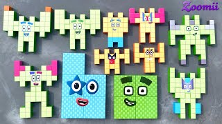Looking for Numberblocks 400 NEW 500 Space ASMR | Numberblocks Satisfying Video #74