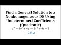 Solving Nonhomogeneous Differential Equations