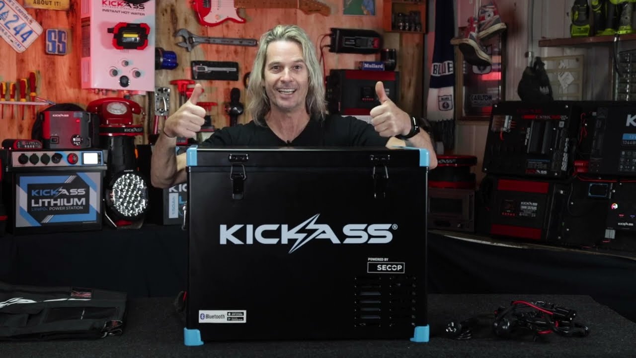Watch Video of KickAss Single Zone 45L Portable 12V Fridge / Freezer