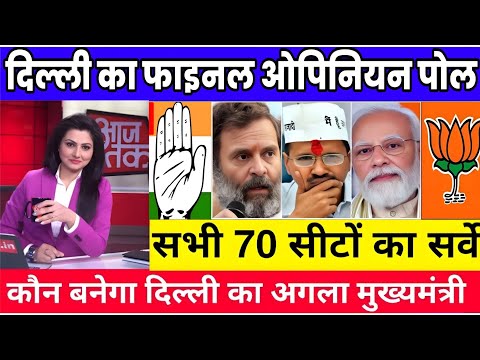 Delhi Assembly Election 2025 Opinion Poll. Arvind kejriwal | Manoj tiwari | Modi | Rahul Gandhi ||