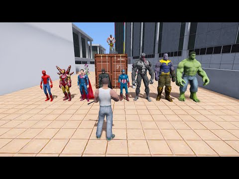 Franklin Play Hide & Kill With Avengers in Indian Bike Driving 3D