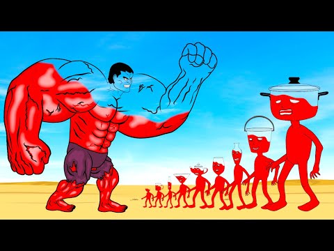 Evolution Of GIANT HULK Vs Evolution Of MONSTER RADIATION : Returning From The Dead SECRET - FUNNY