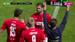 Johan Gómez: 3.Liga: FSV Zwickau (7) vs Wurzburger (0) 05.14.22 (Zwickau, Germany) 2nd half