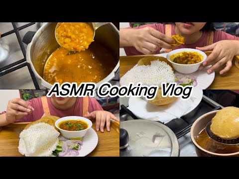 Simple Lunch Recipe | ASMR Cooking | Chola Puri Recipe | Dubai Life | Adeeba Naaz