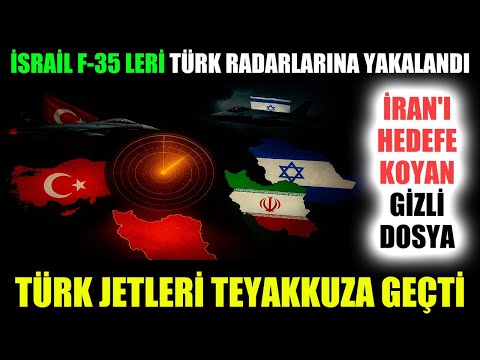O Gece Türk Jetleri, İsrail f-3'lerini Görünce Teyakkuza Geçti! | İran'ı Hedefe Koyan Gizli Dosya?