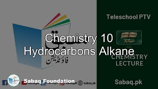 Chemistry 10 Hydrocarbons Alkane
