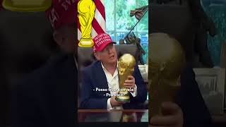 Trump recebe a Copa do Mundo! 🇺🇸🏆 #trump #usa #eua #worldcup